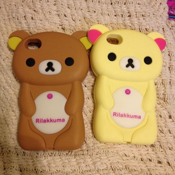 Set of 2 Rilakkuma iPhone cases