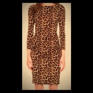 SOLD Michael Kors Leopard Zipper Dress