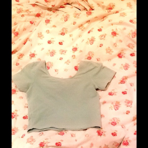 Baby Blue Crop Top