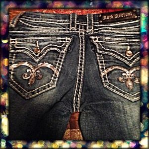 Rock and republic straight leg jeans