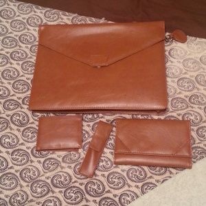 Travel Set Laptop Bag-Checkbook-Wallet&Pen Holder