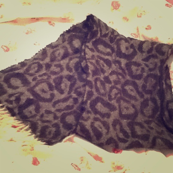 Black Cheetah Scarf