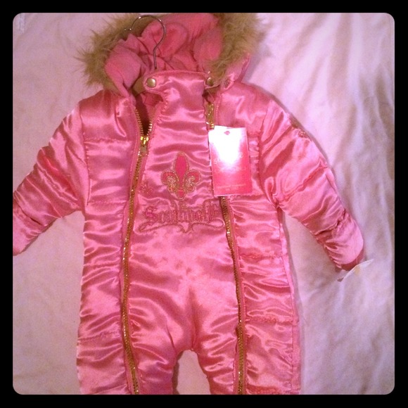 South Pole faux fur snow suit
