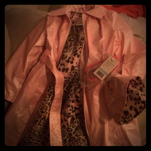 Girls pink raincoat