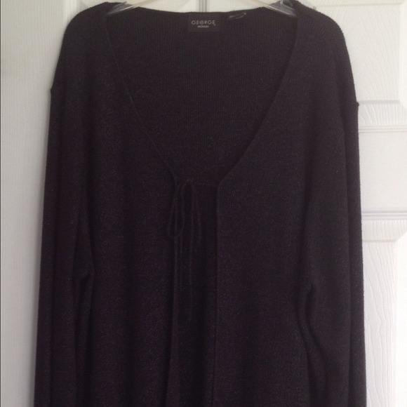 Long Black glittery cardigan