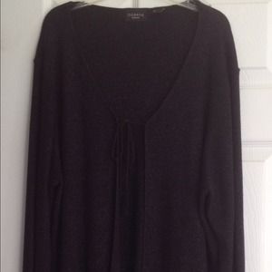 Long Black glittery cardigan