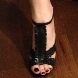 L.A.M.B woven sandals