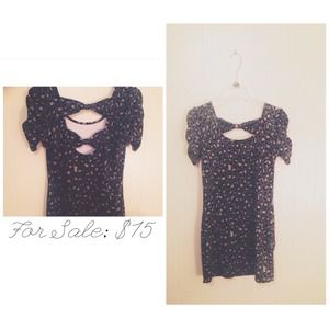 BLK/GRAY ANIMAL PRINT DRESS