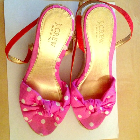 j.crew ankle-strap wedge sandals