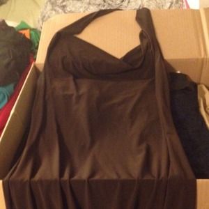 Brown Halter Dress
