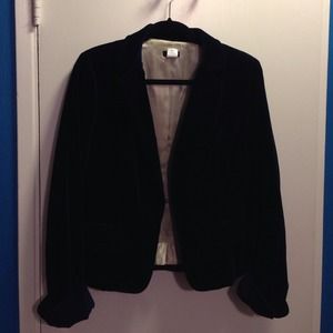 J.Crew Navy Velvet Blazer Size 12