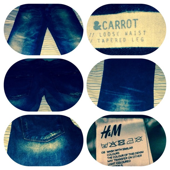 Hard stone washed jeans