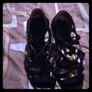 Nine West size 8 strap heels