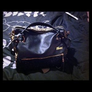 HOLD REDUCED Sequin cheetah print handbag