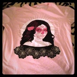 Pink Dia de Los Muertos T-shirt 💋