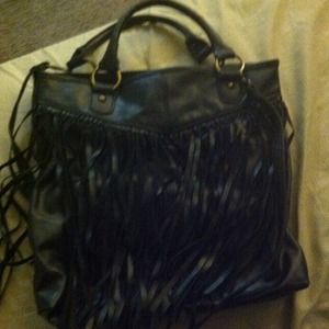 Black fringe bag!