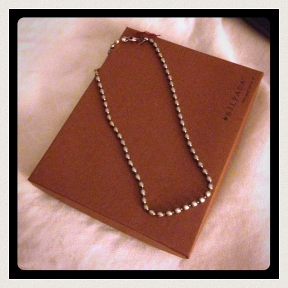 Silpada 18 inch sterling silver bead necklace