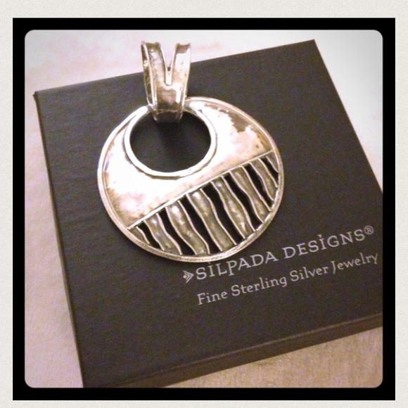 Silpada designs hammered sterling silver pendant