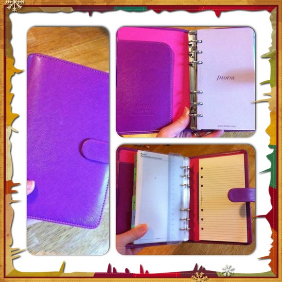 Filofax Personal Saffiano in Purple