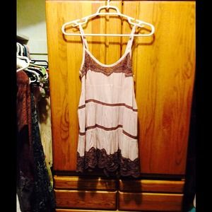 Free People lacey camisole in dusty pink