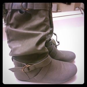 Grey Boots