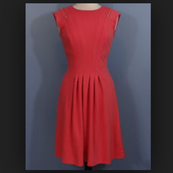 Spense Dresses & Skirts - Cute Coral Fit Flare Dress NWT