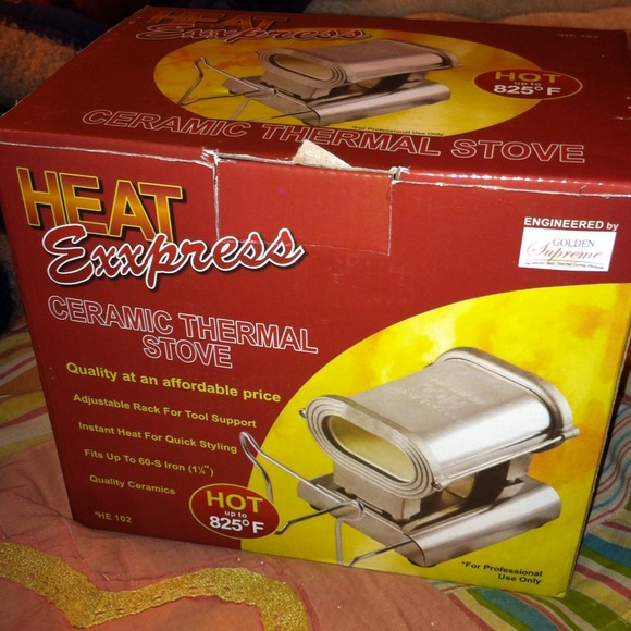 Ceramic stove for flat irons hot combs