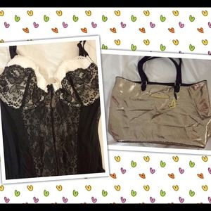 * Bundle !!! * Victoria secret bustier & gold bag