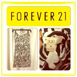 Zebra print bubble dress