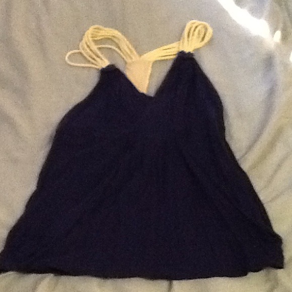Blue sailor style top