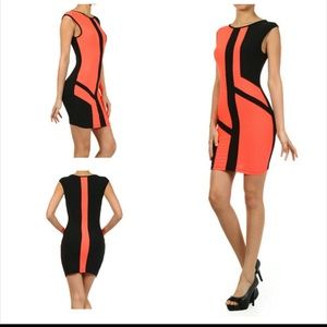 Color block sleeveless dress