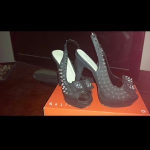 Perfect condition spiked slingback heels