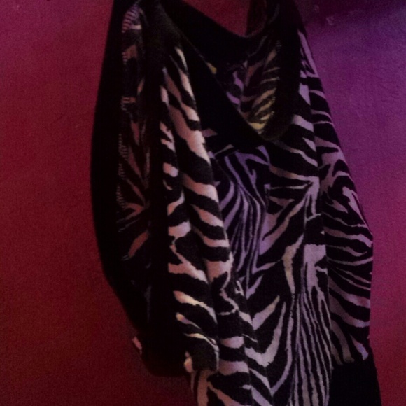 Zebra Open Shoulder Shirt - Picture 2 of 2