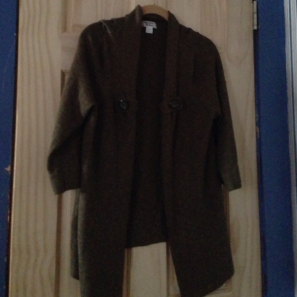 Brown sweater jacket