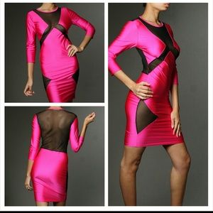 X mesh dress