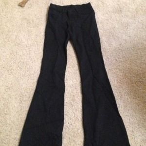 High waisted black flare jeans