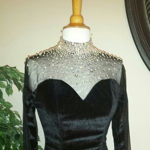 Darius Cordell - Style 1101 - black long sleeve evening dresses
