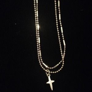 NEW 3 strand cross necklace