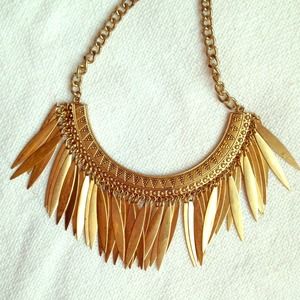 Gold Fan necklace
