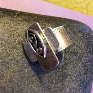 Cross sterling silver ring!