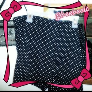 Dark Blue and White Dressy Shorts