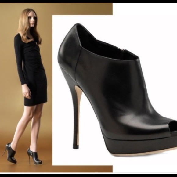 🔻SOLD🔺Gucci Leather Platform Booties - Picture 3 of 4