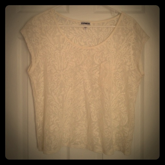 Cotton lace look shirt