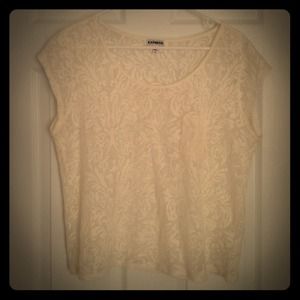 Cotton lace look shirt