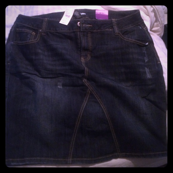 🎀NEW Lane Bryant Jean Denim Skirt 20 Knee Length