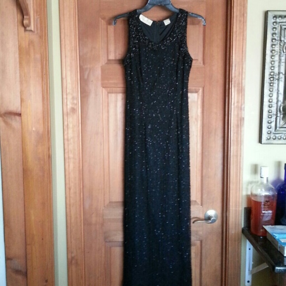 Beaded evening gown