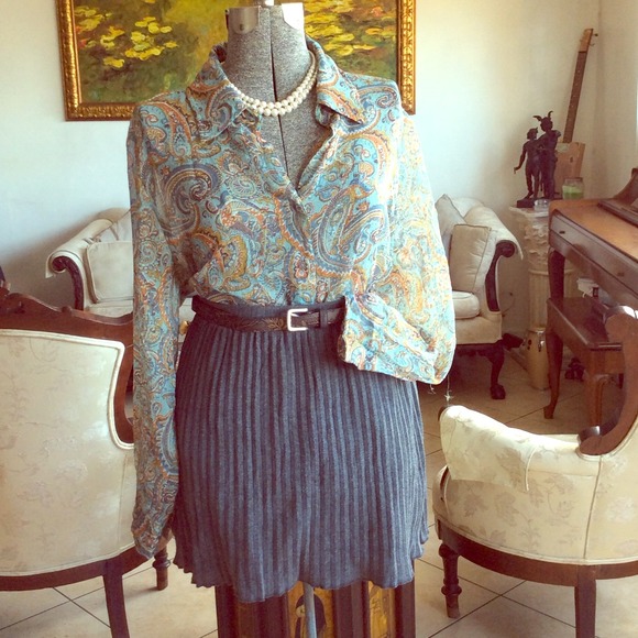 Sheer paisley  Blouse