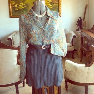 Sheer paisley  Blouse