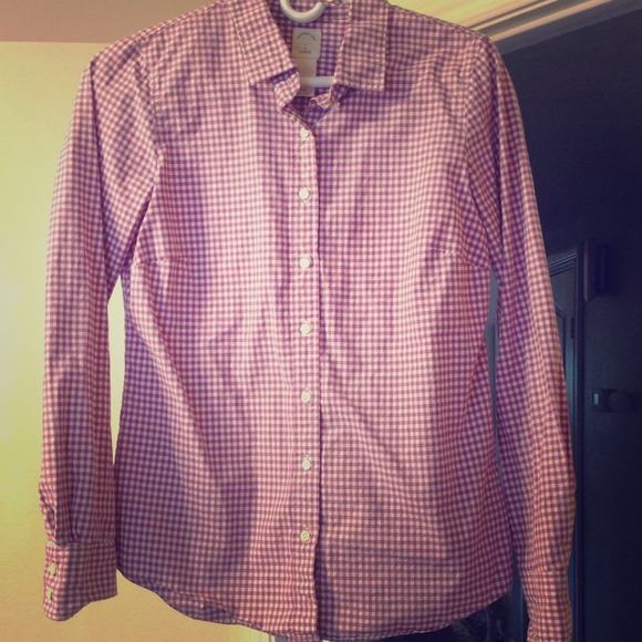 J.crew The Perfect Shirt purple checked