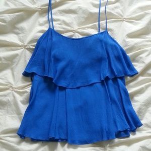 Blue dressy tank